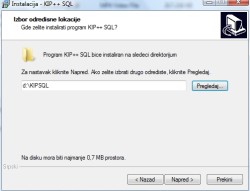 Instalacija prorama KIP 3